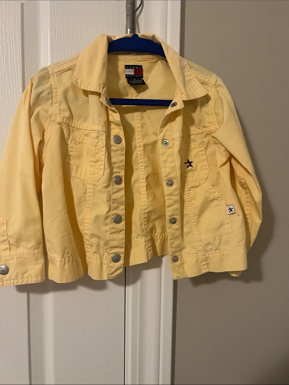 Tommy Hilfiger Kids Yellow Cotton Jean Jacket